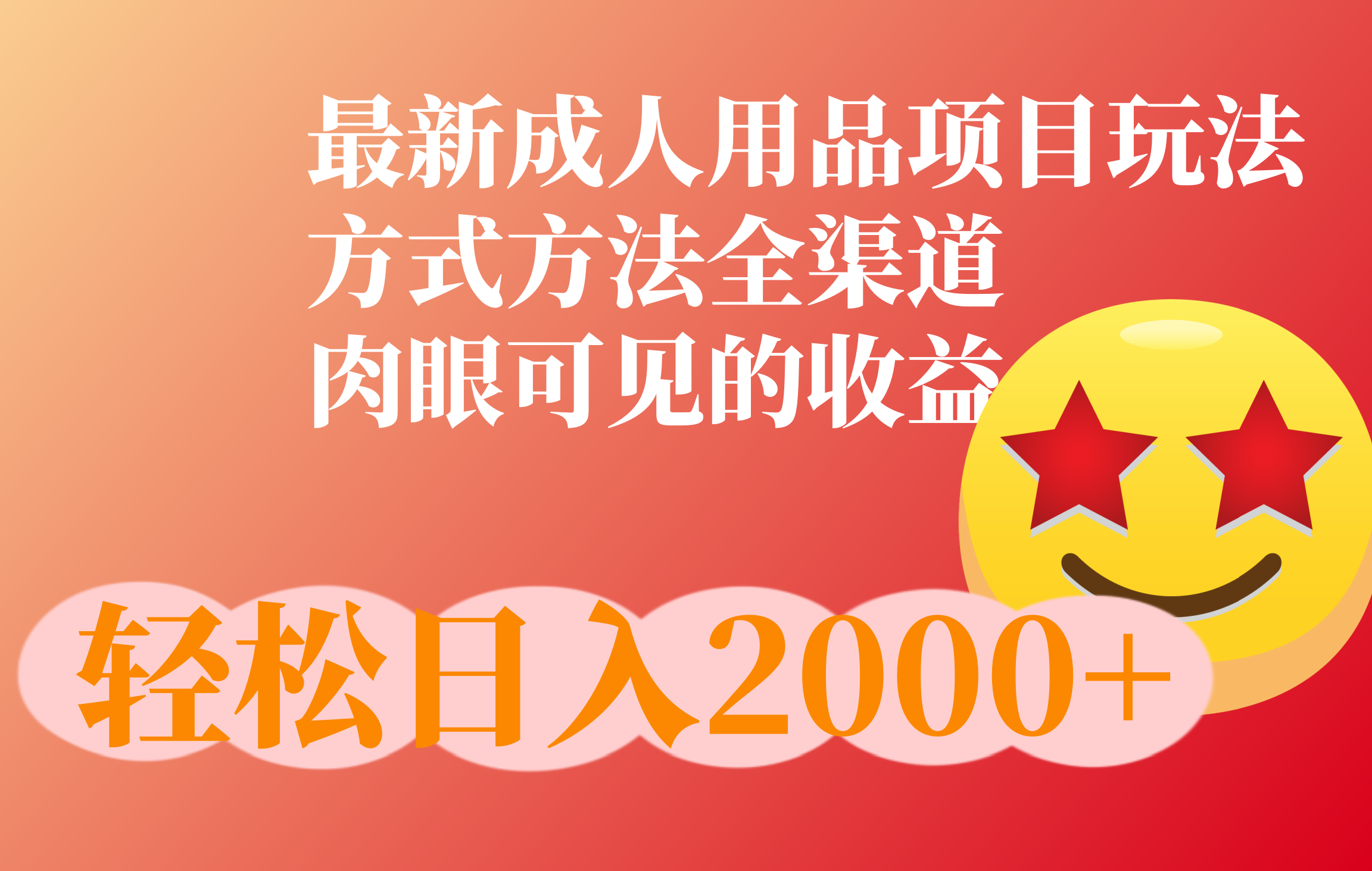 成人用品项目最新玩法，方式方法全渠道-智领未来创业网