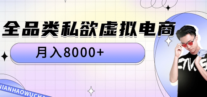 全品类私域虚拟电商，月入8000+-智领未来创业网
