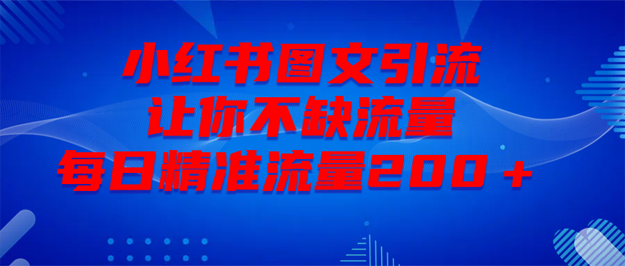 最新！小红书图文引流，全面解析日引300私域流量，是怎样做到的！-智领未来创业网